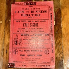 FARM AND BUSINESS DIRECTORY of STARK COUNTY Ohio 1949 Canton Ohio Timken picture