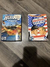 pc game lot vintage. The Political Machine. Heroes Of The Pacific NEW picture
