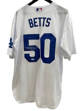 LA Dodgers Mookie Betts & Clayton Kershaw Autographed MLB Jerseys COA picture