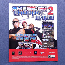 2000's American Chopper 2 Game Promo Vintage Magazine Print Ad - Gamer Wall Art picture