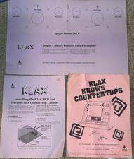 Atari Klax Arcade Game Advertisement Countertop KIT Flyer Manual Template Rare picture