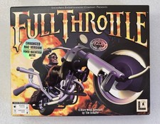Full Throttle Lucas Arts Limited Edition game MAC CD-ROM BIG BOX NEW IN OPEN BOX picture