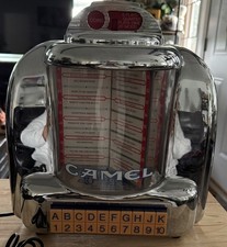 Vintage Camel Cigarettes Joes Diner CR 10 Jukebox AM/FM Radio & Cassette Player  picture