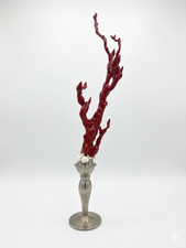 Baroque Style Curiosity Cabinet Custom Faux Red Coral Specimen on the Metal Base picture