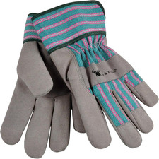 JustForKids Kids Garden Work Gloves Soft Cotton or Synthetic Leather, Dirt-Re... picture