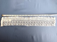 Antique Edwardian High Neck Lace Collar Insert / Guipure trim c. 1890's - 1900 picture