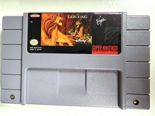 THE LION KING Super Nintendo SNES Cleaned Tested & Working - AUTHENTIC picture