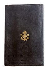 Vintage Boys’ Brigade Leather Document Wallet Sure and Steadfast Emblem picture