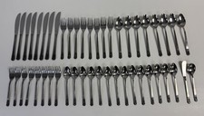 48 Pcs. Stainless Rogers Stanley Roberts Marquesa Scroll WM Dalton Serves 8 picture