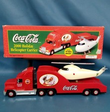 New/Open Box Coca-Cola 2000 Holiday Helicopter Carrier 1962 Replica Copter picture