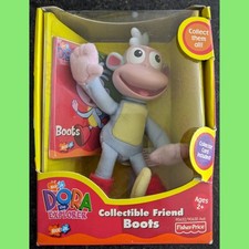 2001 DORA The Explorer Collectible Friend BOOTS NIB New Sealed UPC 048188906523 picture