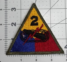 Off Uniform WW 2 2nd Armored Division Patch Inv# K9124 picture