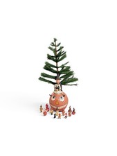 PoliWoggs Halloween Witch Tree Critchfield Fortunato Vintage Miniature Ornaments picture