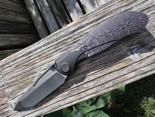 Null Knives Vandal Vanax Black Titanium Purple Haze Carbon Fiber  picture