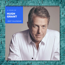 Hugh Grant 2027 Wall Calendar 12 Month Celebrity Photo Fan Collectible picture