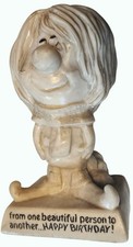 Vintage 1970 Russ Berrie Sillisculpts Birthday Figure 