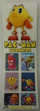 Pac-Man Stickers Vending Display Card 4 1/2