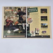 VR Soccer 96 Sega Saturn PlayStation 1 PS1 PC Tip 8 Print Ad/Poster Promo Art picture