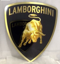 High Quality 16” Lamborghini Automobili Racing Aluminum Garage Shield Sign picture