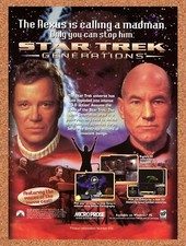 Star Trek Generations PC Original 1998 Ad - Microprose Video Game Promo picture