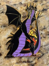 Disney Pin Maleficent Dragon Fire Sleeping Beauty LE 500 Rare 2005 Authentic picture