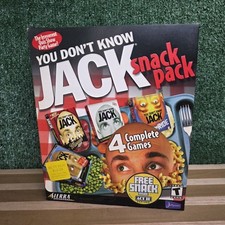 You Don't Know Jack Snack Pack Vol 1, Movies, Tv, & The Ride CD-ROM Big Box Game picture