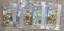 4 General Mills Madagascar 3D Buildables Cereal Premium 2005 Cards Unopened picture