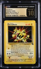 Electabuzz #2 1999 Black Star Promos CGC 10 picture