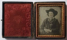 Antique Ambrotype Photo Civil War Crossdressing Young Lady Cowboy Kady Brownell picture