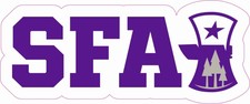 StickerTalk Officially Licensed SFA Sticker, 6 inches x 2.5 inches picture