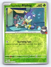 Team Rocket's Blipbug 015/182 Common Destined Rivals Pokemon Reverse Holo NM picture
