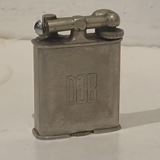 JULY 27 1926 1920s VTG ANTIQUE Clark Lift Arm Lighter Platinum Electro Plate DJB picture