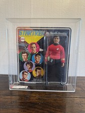 1975 Mego Star Trek Mr. Scott (Scottie) Action Figure MOC Blue Name AFA 80 picture