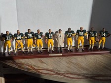 Danbury Mint 1966 Green Bay Packers Team Lineup Statue 9 Players & Lombardi I2 picture