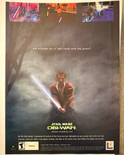 Star Wars Obi-Wan Kenobi Microsoft Xbox Video Game Magazine Ad Promo 8 x 10.5” picture