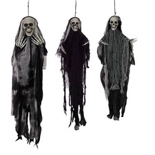 3 Pack Hanging Halloween Skeleton Ghosts Decorations, Grim Reapers Halloween picture