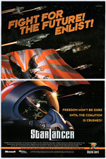 Starlancer - PC Game - Sci Fi - Vintage Original Print Ad/Poster Promo Art 2000 picture