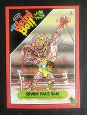 1986 Mel Appel Weird Ball Card Sewer Face Sam #3 picture