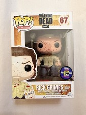 Funko Pop Walking Dead 2013 SDCC Rick Grimes Prison Yard Bloody Vinyl #67 picture