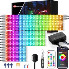 18PCS Motorcycle Led Lights with Brake Turn Signal,APP/RF Remote Control picture