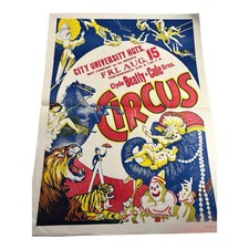 Vintage Clyde Beatty - Cole Brothers Circus Poster picture