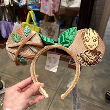 Disney.Parks Mickey Ears Guardians of The Galaxy I Am Groot Corduroy Headband picture