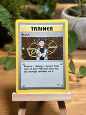 Brock 15/132 Gym Heroes Holo Rare Vintage WOTC Pokemon Card 2000 picture