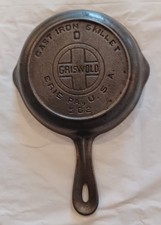 VTG Griswold 0 Cast Iron Skillet 562 Heat Ring Excellent picture