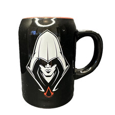 Assassins Creed Hooded Face Stein Mug Cup Black/Red 2015 20oz picture