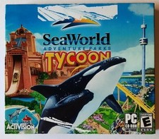 SeaWorld Adventure Parks Tycoon Computer Game CD-Rom Windows 98 Activision 2003 picture