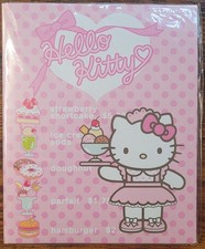 Vintage 2002 Hello Kitty Dessert Cafe Waitress Letter Set Stickers NEW Japan picture