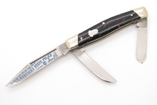 Vtg Police Prototype Fight'n Rooster Frank Buster Germany Folding Stockman Knife picture