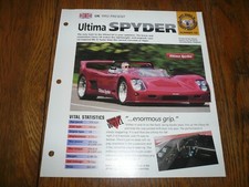 1998 Ultima Spyder UNIQUE IMP BROCHURE picture