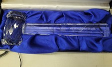 Large Crystal Ceremonial Gavel Marsy's Law Crime Victims Bill of Rights 2008 Box picture